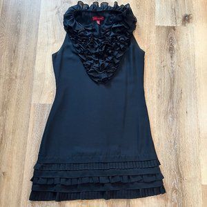 Ted Baker Black Ruffle Dress Size Small
